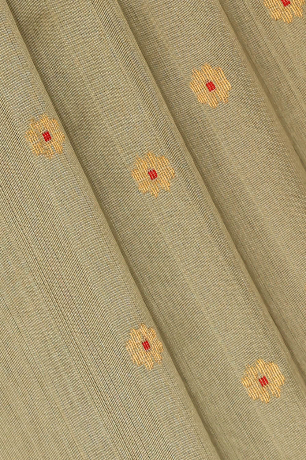 Image of Chanderi Silk Cream Saree